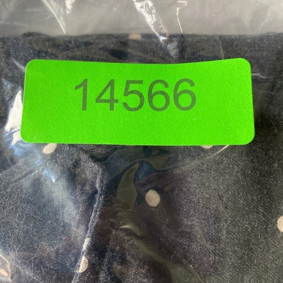 Eddie Bauer Women's Charcoal Polka Dot Long Sleeve Polo V-neck Mini Dress Size 6 - Picture 14 of 14